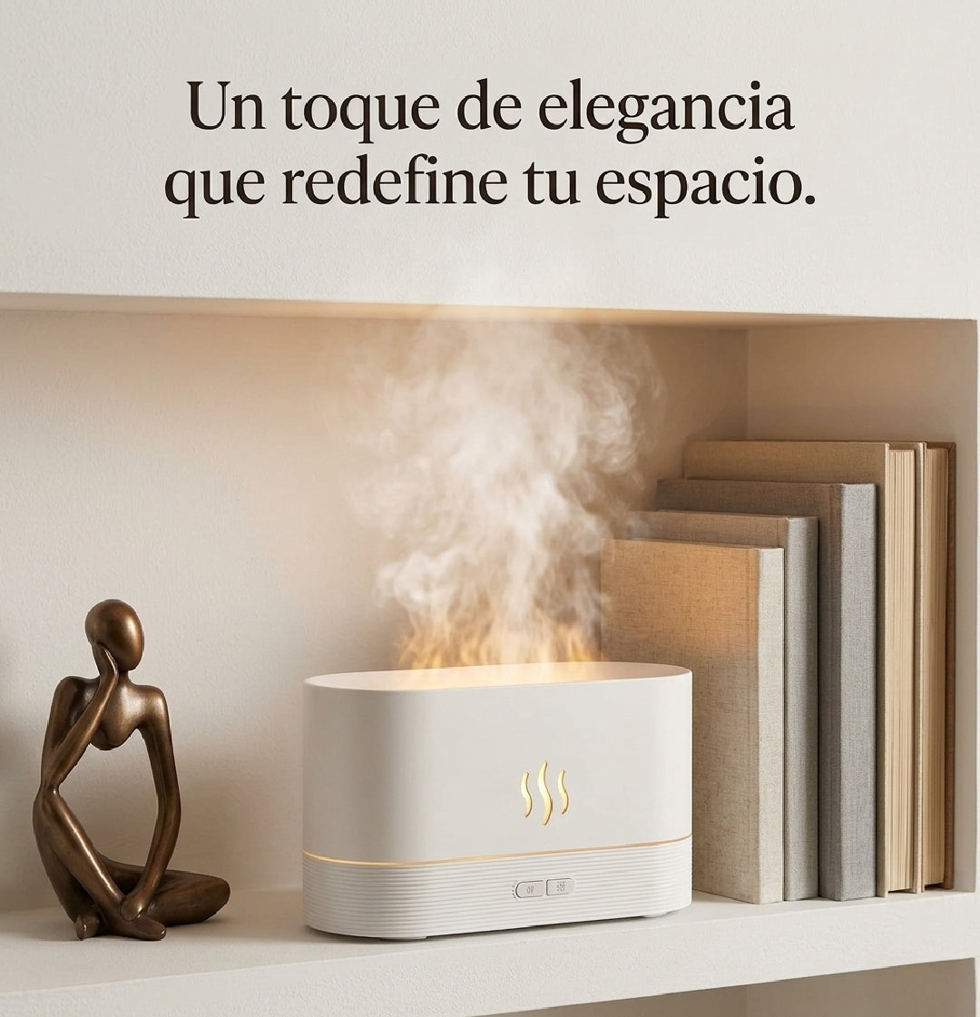 Humidificador chimenea Llama LED
