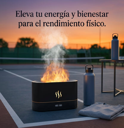 Humidificador chimenea Llama LED
