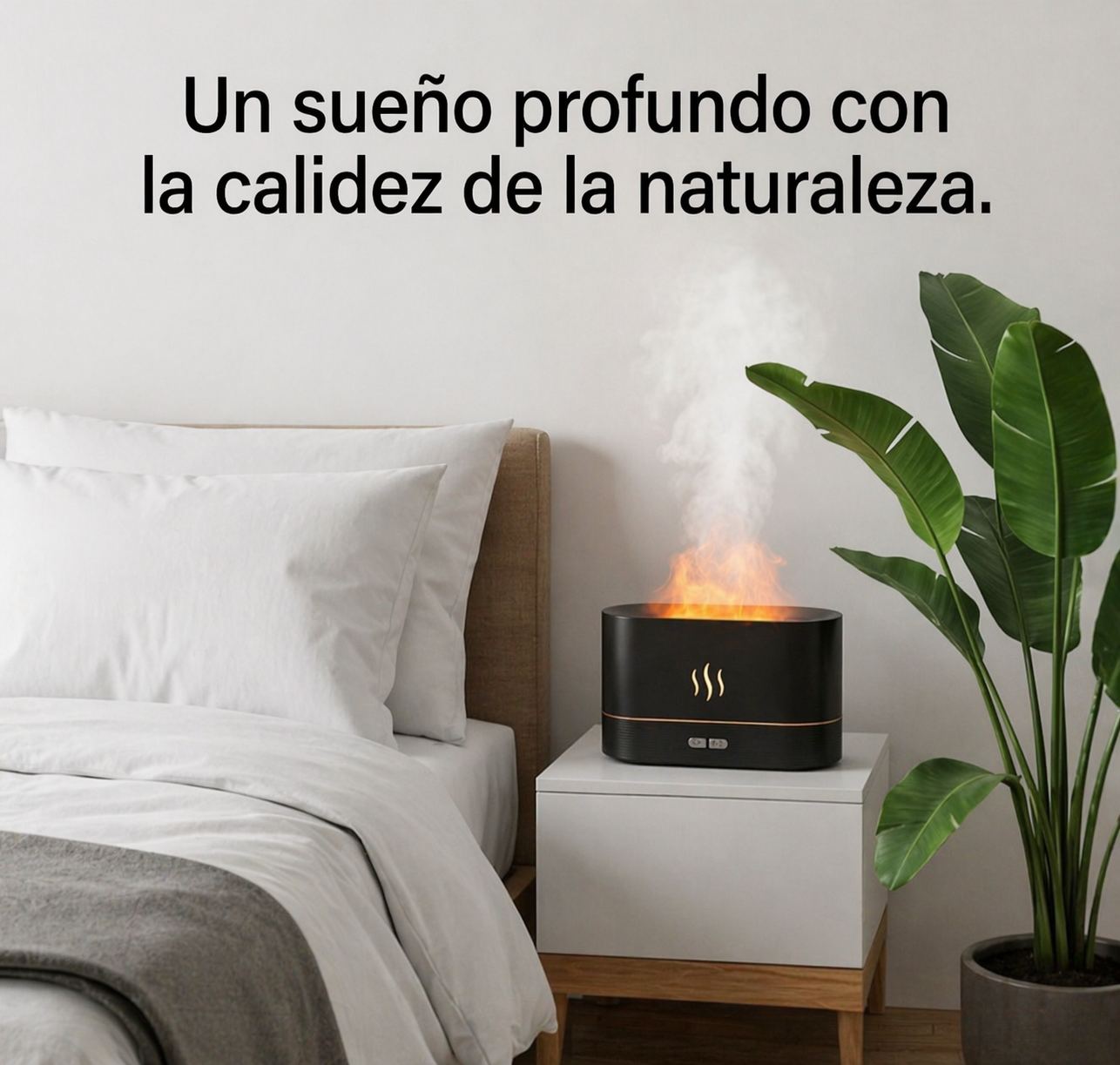 Humidificador chimenea Llama LED