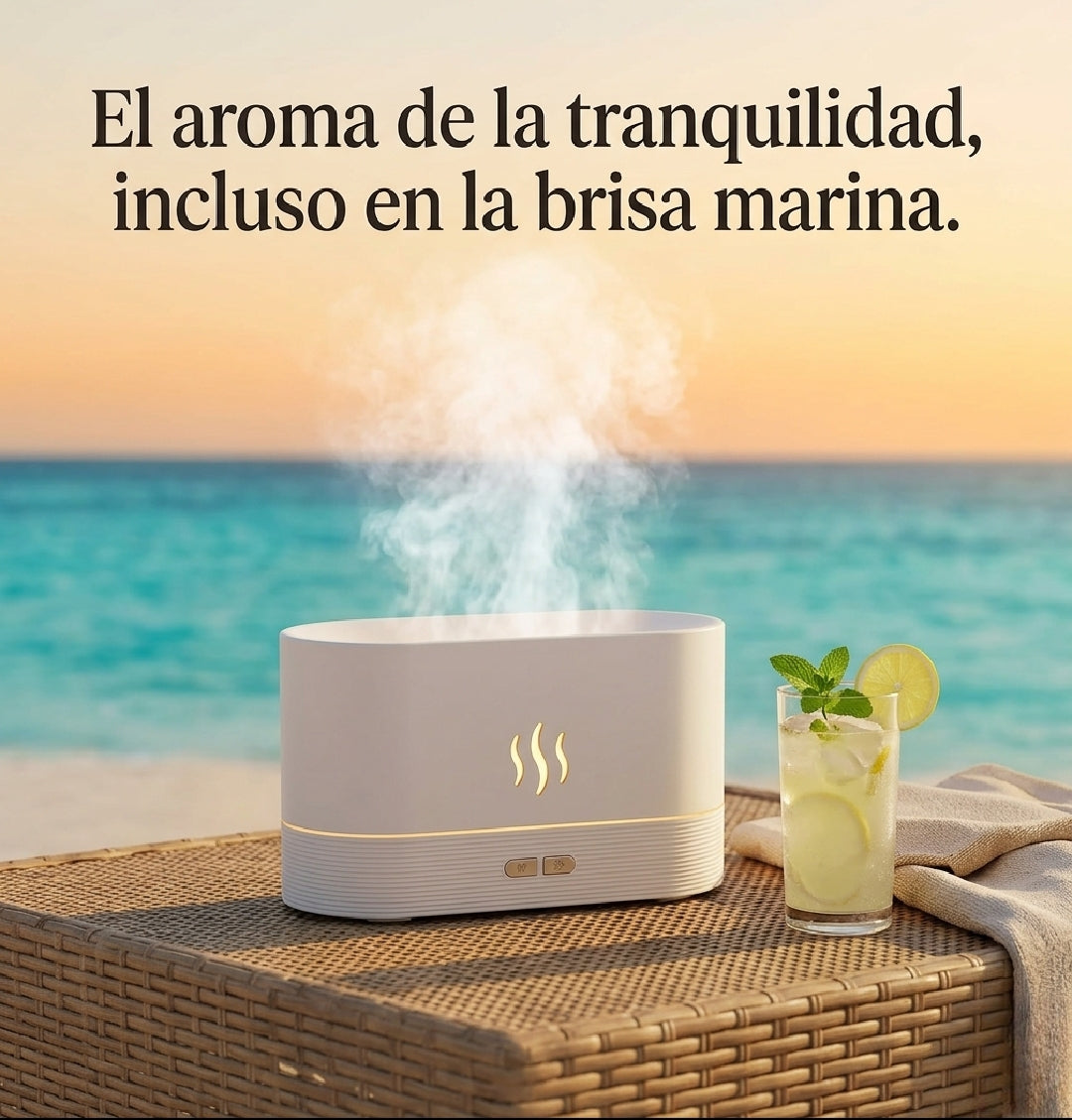 Humidificador chimenea Llama LED